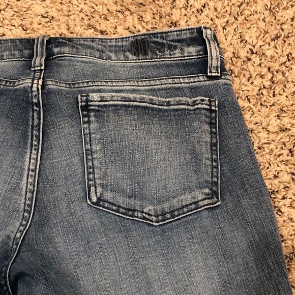 Kut From The Kloth Katy Boyfriend Straight Leg Jeans Size 6 Blue Distressed - Picture 6 of 11